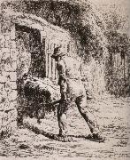 Jean Francois Millet Peasant oil